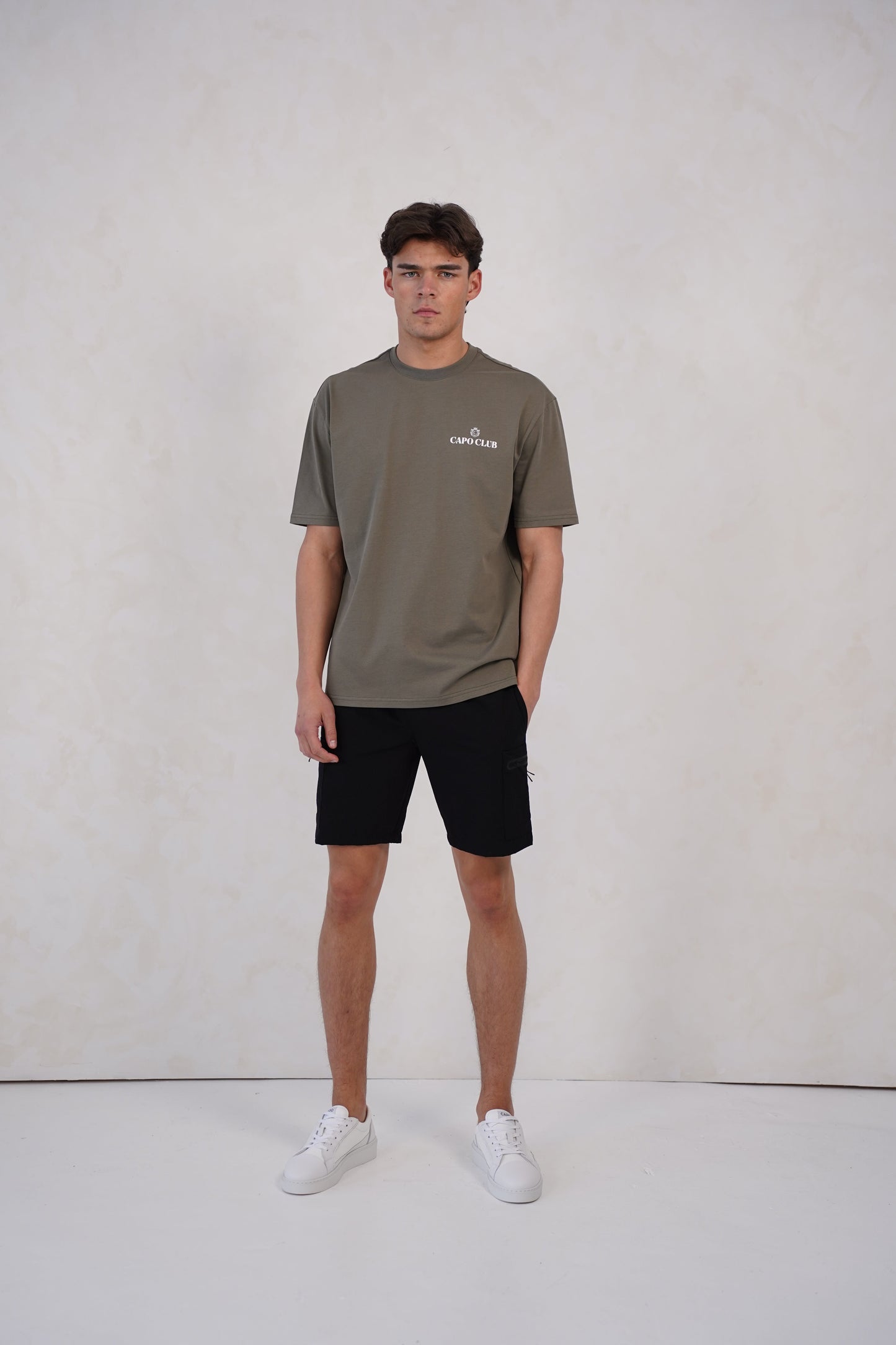Capo Club Craftsman Crest T-Shirt - Olive/White
