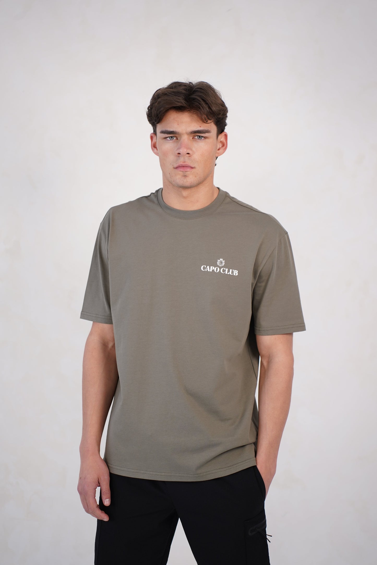 Capo Club Craftsman Crest T-Shirt - Olive/White