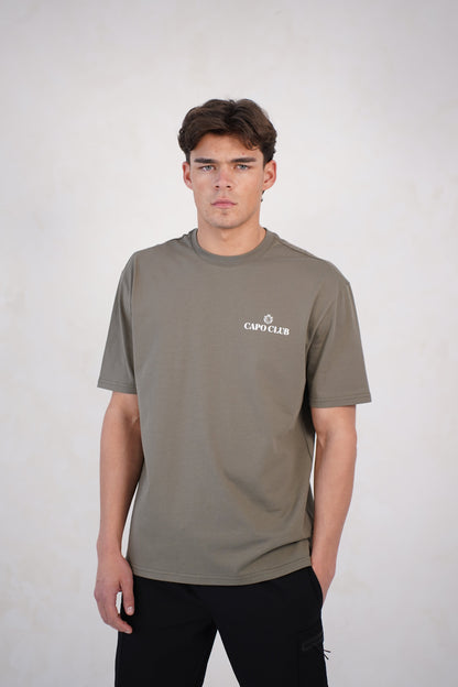 Capo Club Craftsman Crest T-Shirt - Olive/White