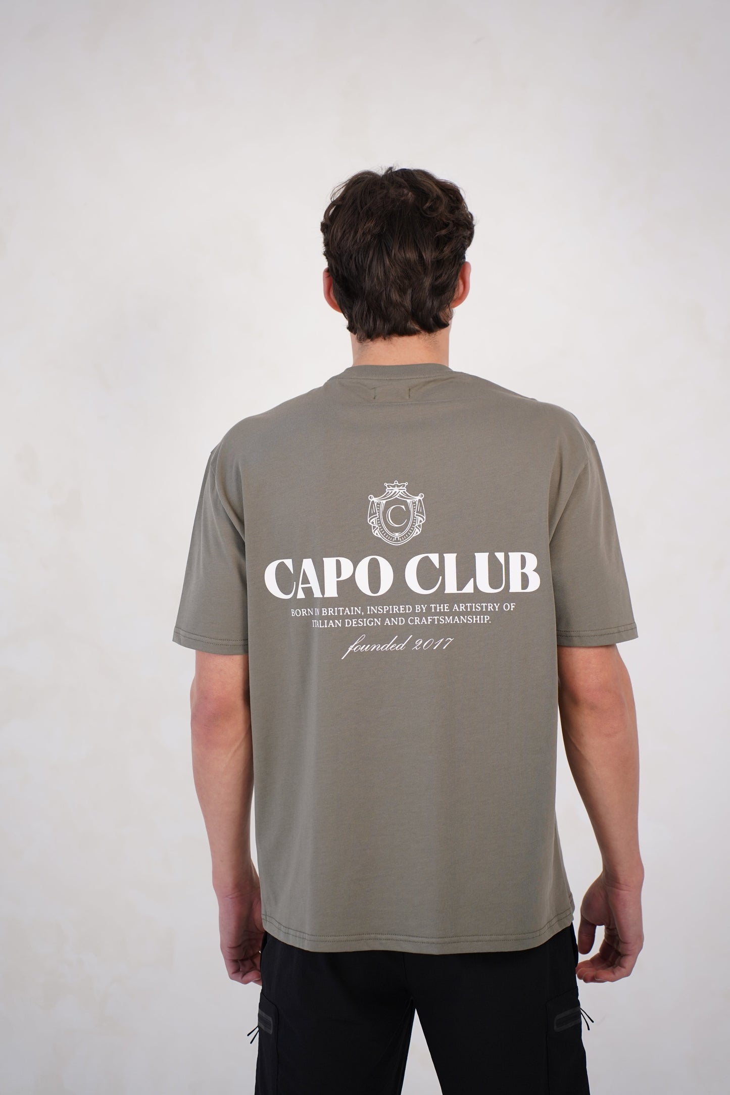 Capo Club Craftsman Crest T-Shirt - Olive/White