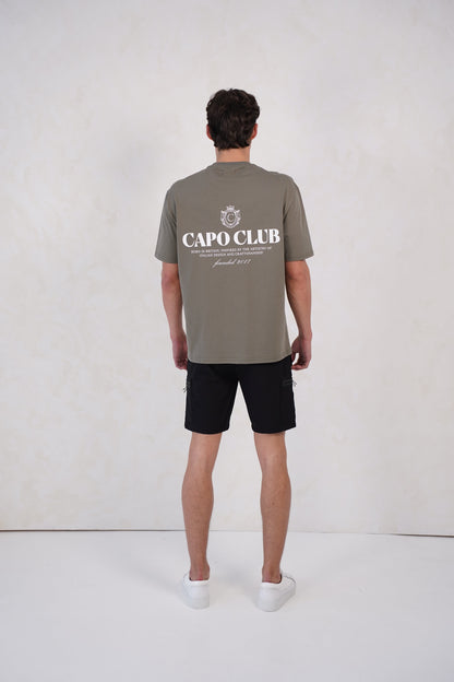 Capo Club Craftsman Crest T-Shirt - Olive/White
