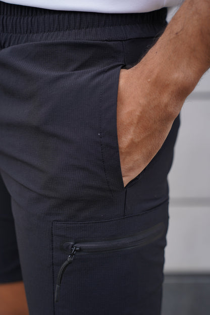 Capo Utility Tech Cargo Short - Black