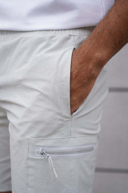 Capo Utility Tech Cargo Short - Light Grey