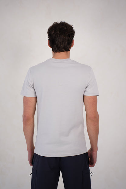 Capo Cargo Pocket T-Shirt - Light Grey