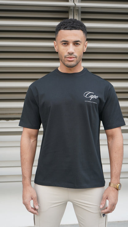 Capo International T-Shirt - Black/White