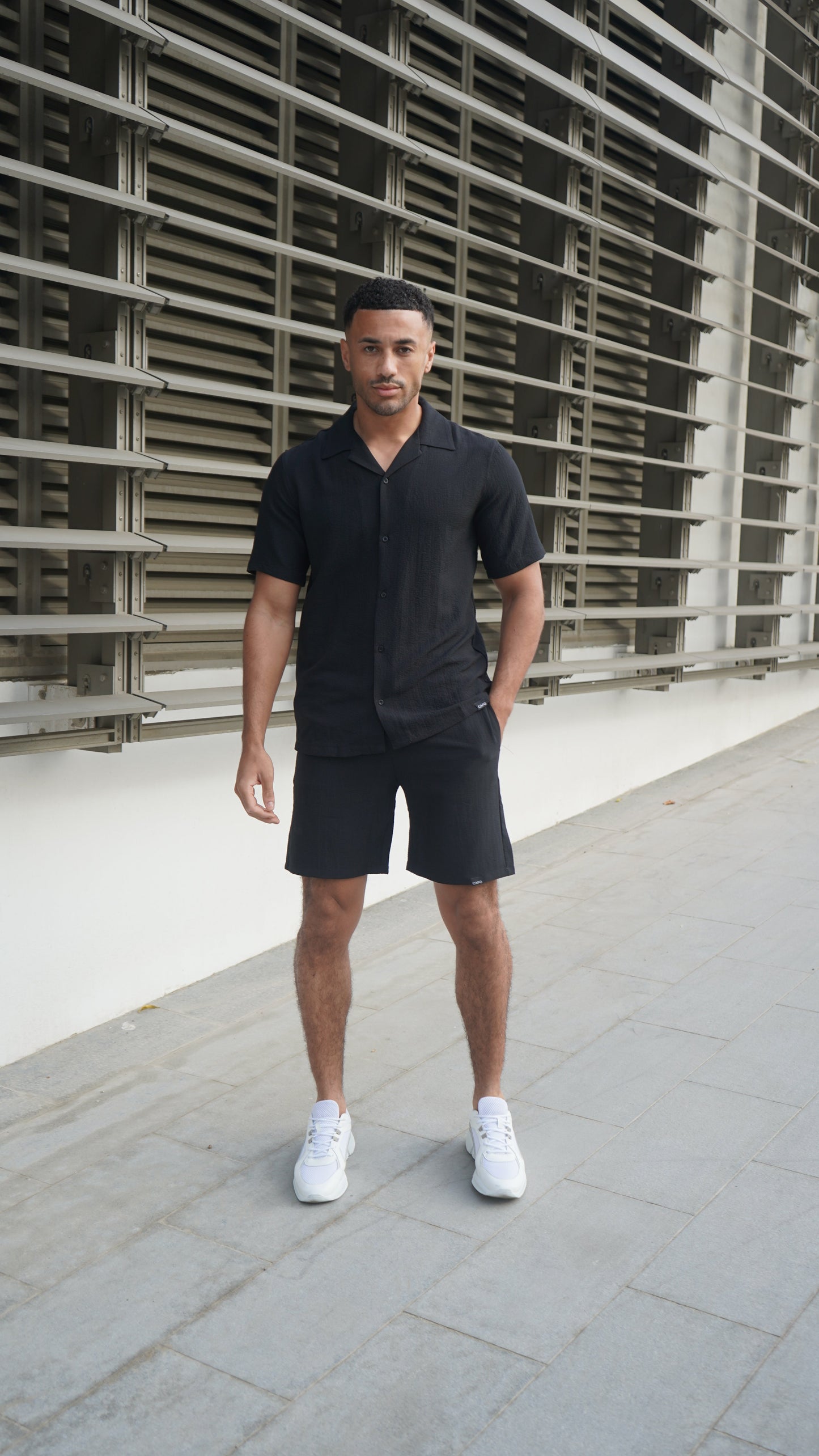 Capo SEERSUCKER Short - Black