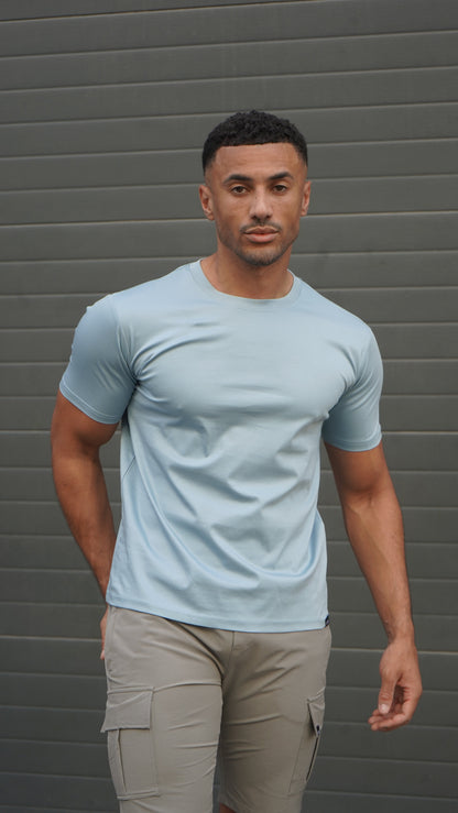 Capo MERCERISED T-Shirt - Pale Blue