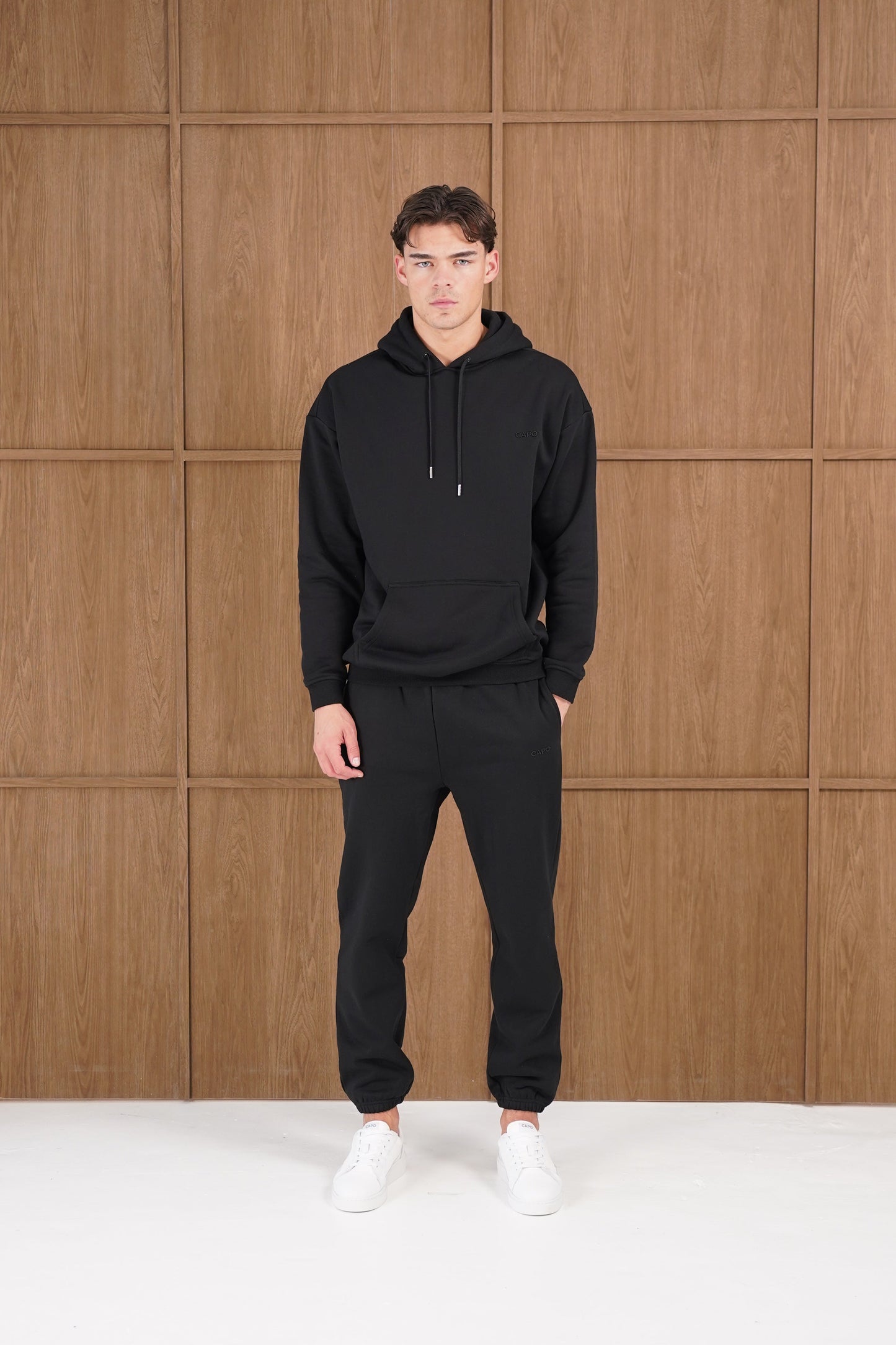 Capo Tracksuit Overhead Hoodie - Black