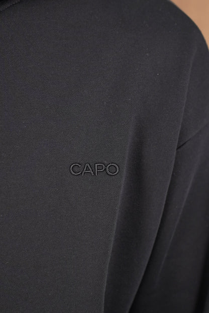 Capo Tracksuit Overhead Hoodie - Black