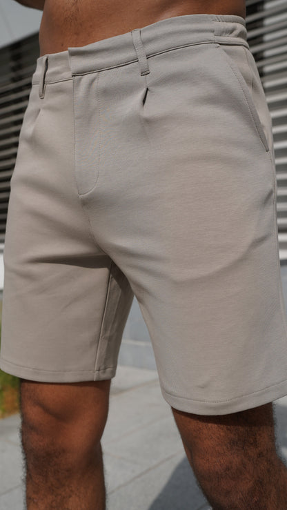 Capo Interlock Shorts - Oatmeal