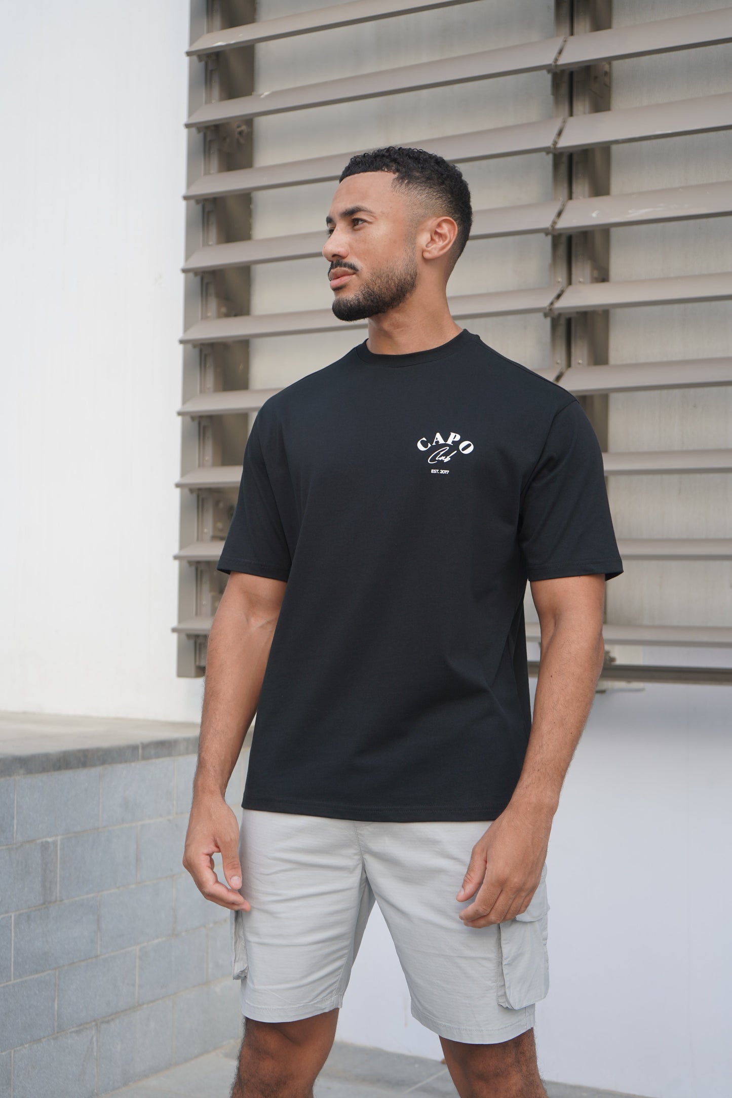 Capo Beach Club T-Shirt - Black/White