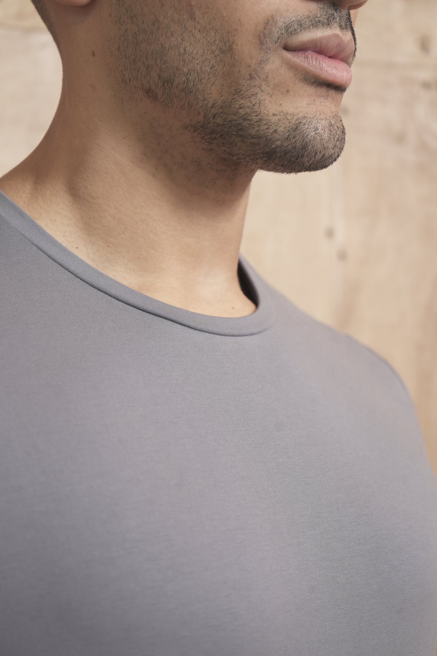 Capo Crew Neck Every Day Cotton T-Shirt - Slate Grey