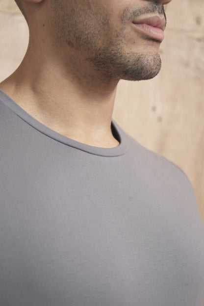 Capo Crew Neck Every Day Cotton T-Shirt - Slate Grey