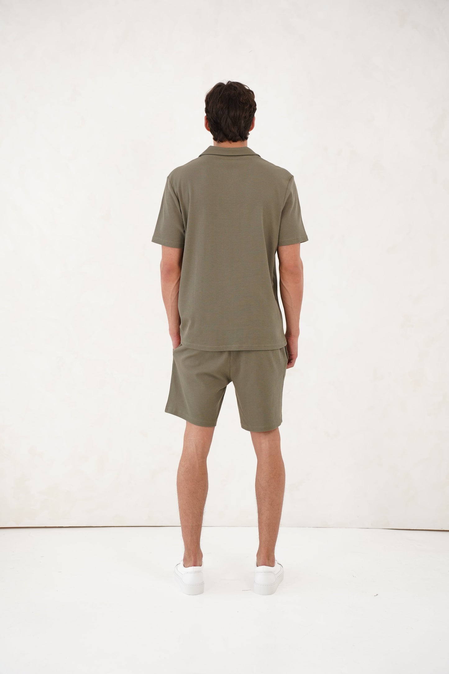 Capo Pleated Shorts - Olive