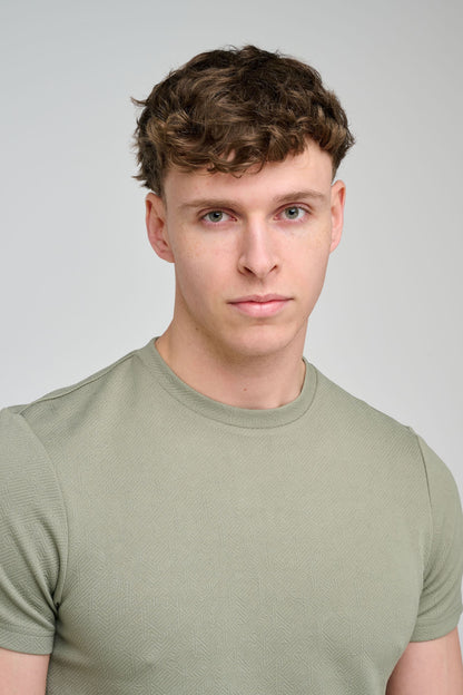 Capo Aztec Revere T-Shirt - Sage