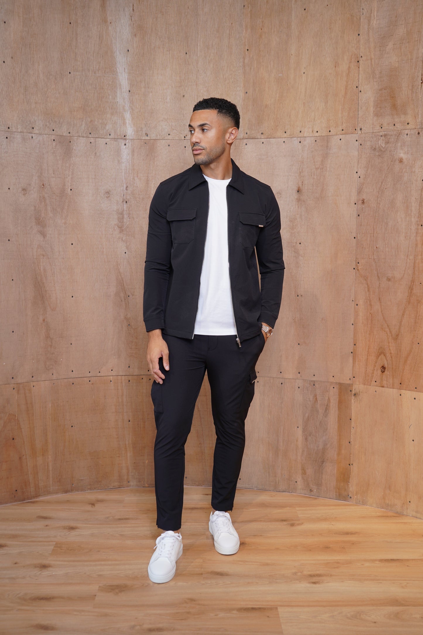 Capo Utility Overshirt - Black