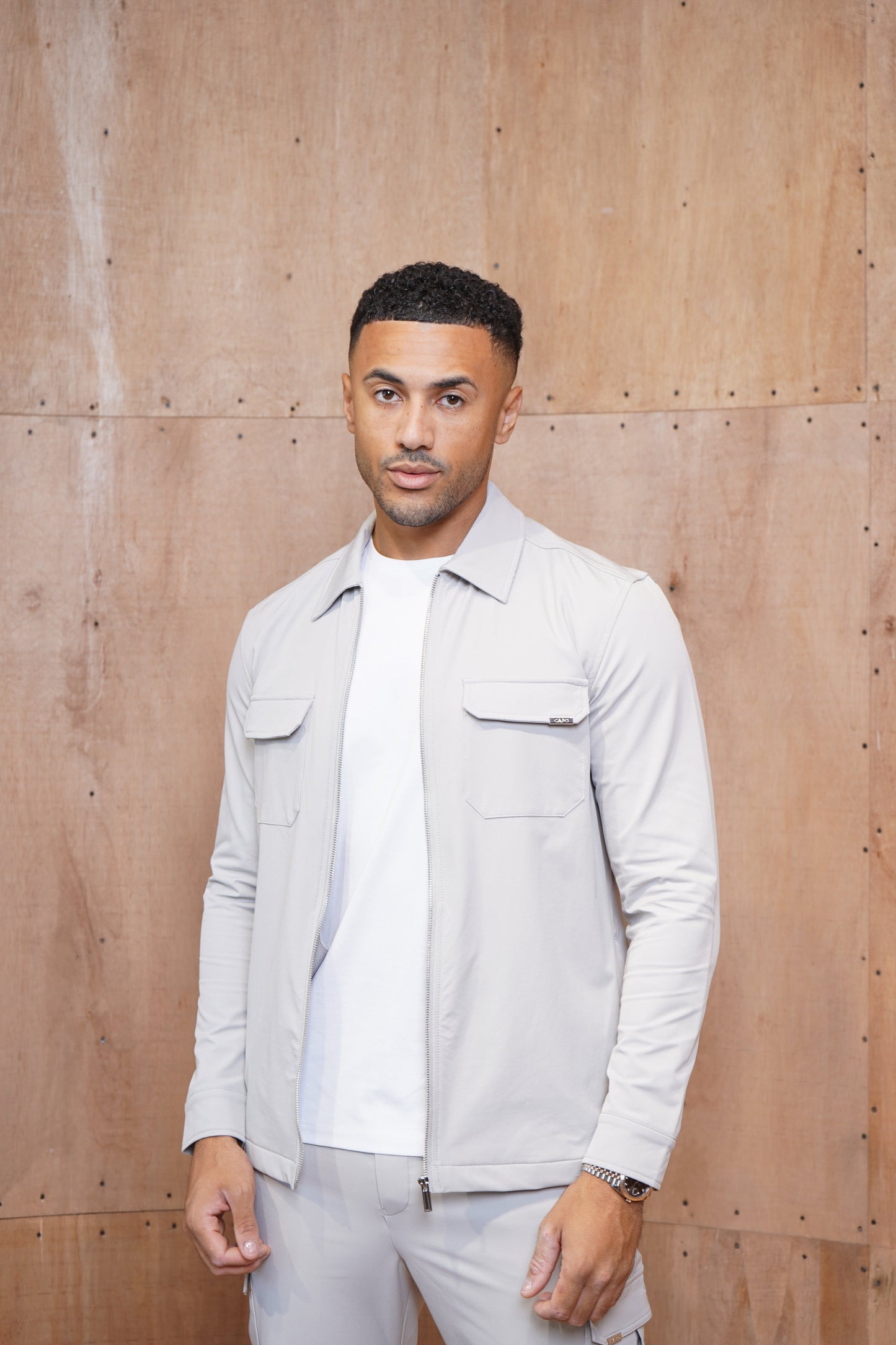 Capo Utility Regular Cargo Pants - Light Grey