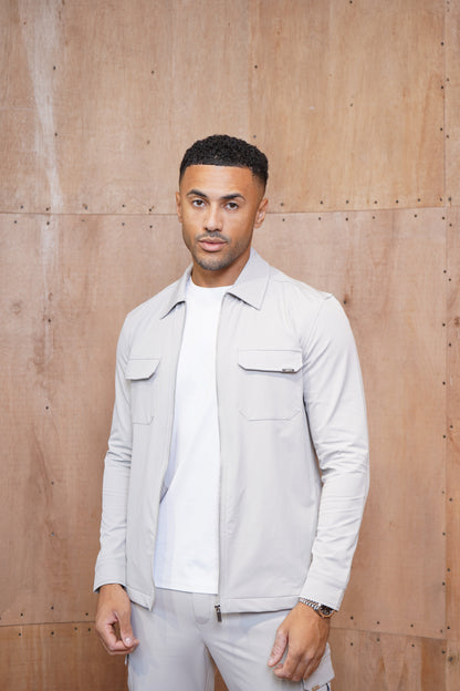 Capo Utility Regular Cargo Pants - Light Grey