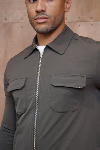 Capo Utility Overshirt - Khaki