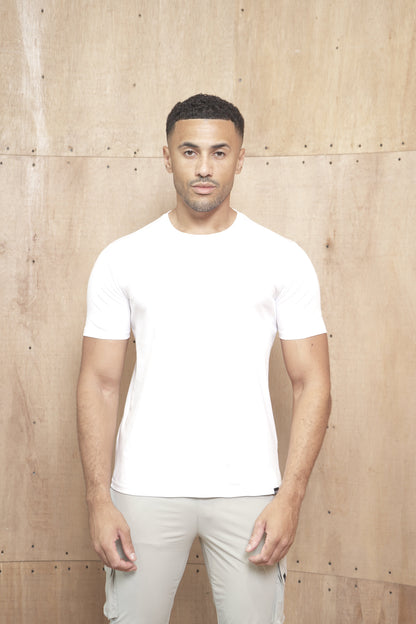 Capo Crew Neck Every Day Cotton T-Shirt - White