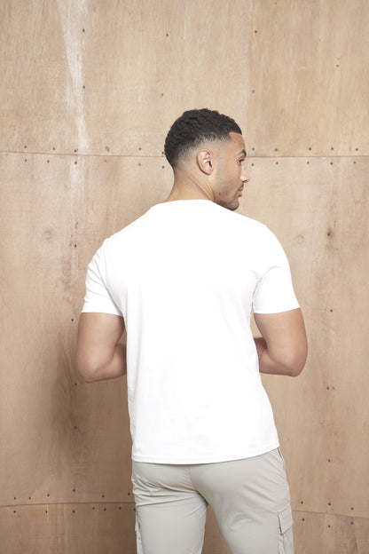 Capo Crew Neck Every Day Cotton T-Shirt - White